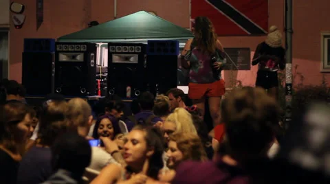 Street Party Scene at St Paul's Carnival 2013, Bristol Stock Footage 32375813