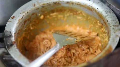 Street Pasta Stock Footage 133102744