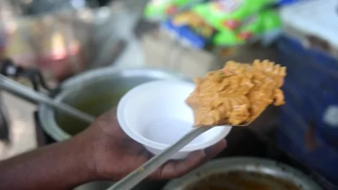 Street Pasta Stock Footage 133102746