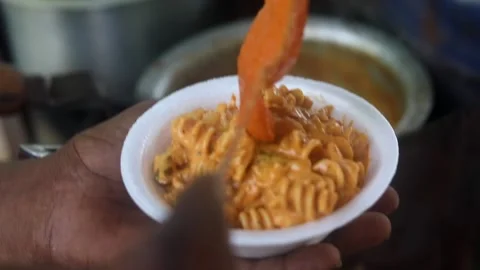 Street Pasta Stock Footage 133102747