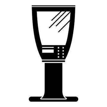 Street payment machine icon, simple style Ilustração Stock