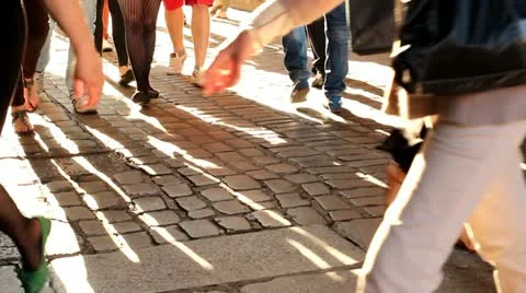 Street people Stock Footage 11077226