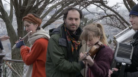 Street performance 스톡 동영상 87344717