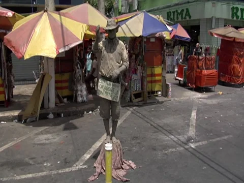 Street Performer 1 Stock Footage 8691252