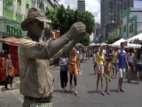Street Performer 2 Stock Footage 8691224