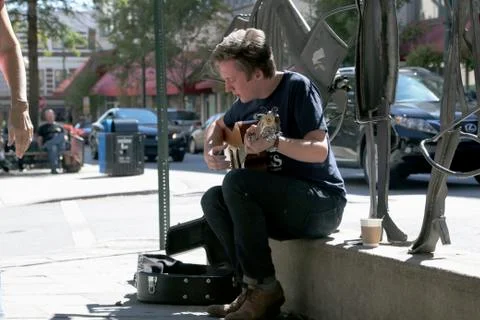 Street performer 스톡 사진