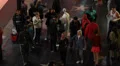 Street Performers Spider Man Hollywood Boulevard Stars Walk of Fame Night Lights HD Footage