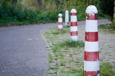 Street pillars Stock Photos