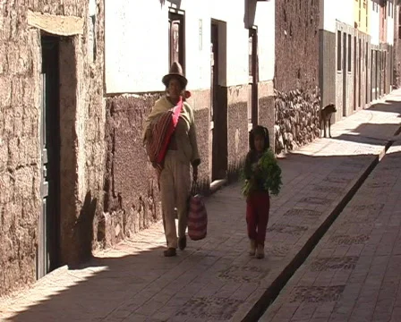 Street of Pisac Stock Footage 481095