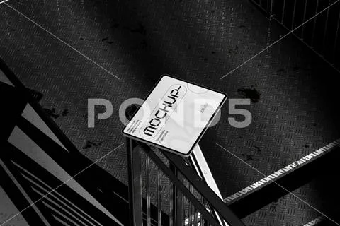 Street Poster Rail Mockup PSD Template