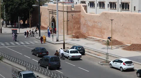 Street in Rabat, Morocco Stockbeeldmateriaal 24164331