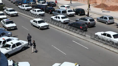 Street in Rabat, Morocco Vidéo 24175552