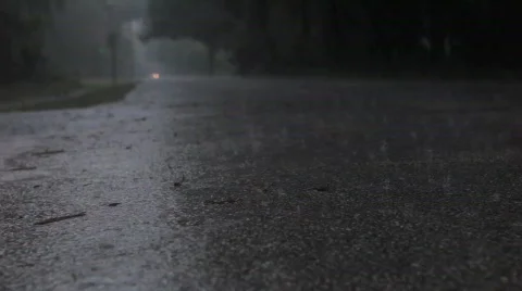 Street Rain Stock Footage 661584