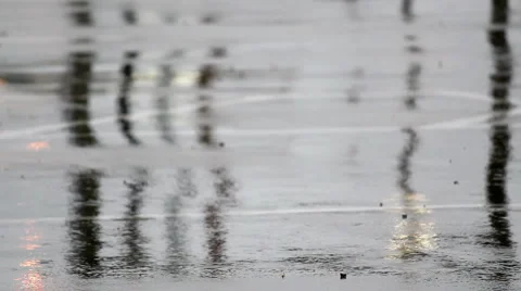 Street Rain Stock Footage 1067588