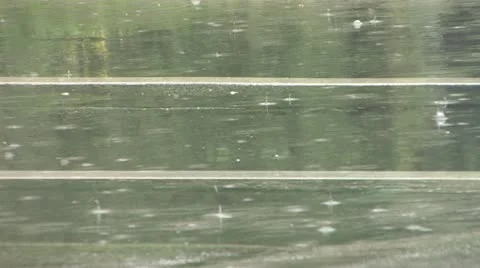 Street in the rain Stock Footage 11713976