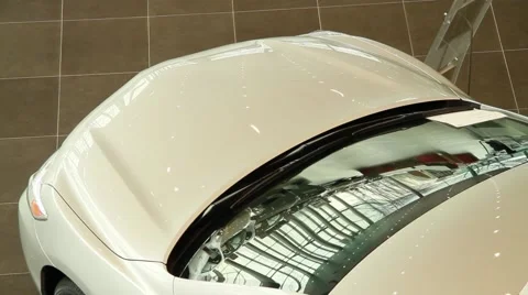 Street is reflected in the windshield Stock Footage 65090007