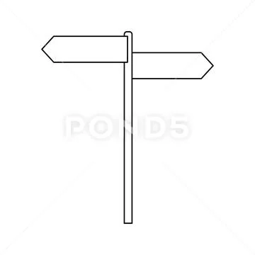 Street road sign Stock Illustration