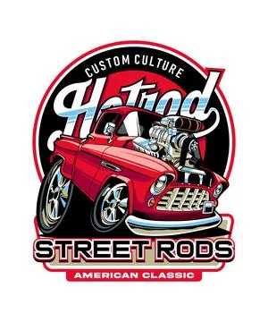 Street Rods Stock Illustration
