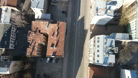 Street root tops Stock Footage 159281908