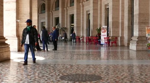 Street scene in Rome Stock Footage 64239211