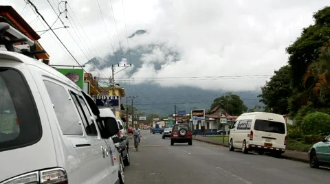 Street scene-volcano 動画素材 794524
