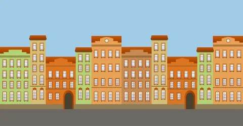 Street seamless Stock Illustration