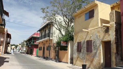 On the street. Senegal Stockbeeldmateriaal 33359097