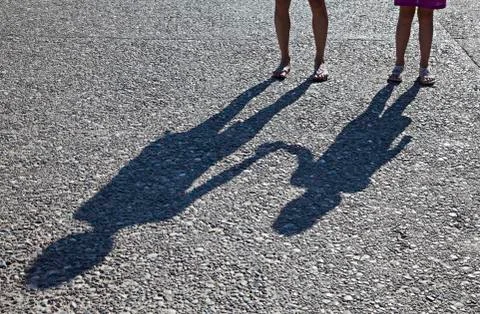Street shadows Foto stock