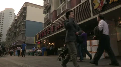 Street in Shenzhen Video stock 10717313