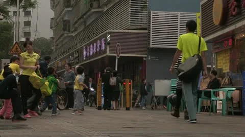 Street in Shenzhen Video stock 10717346