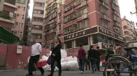 Street in Shenzhen Video stock 10717424