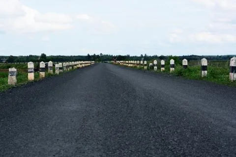 Street side of the dam Stock Photos