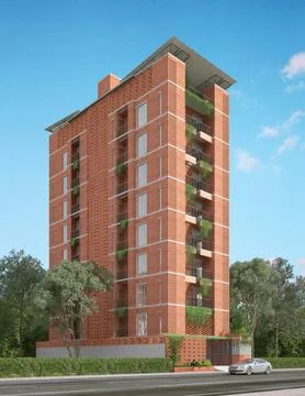 Street-side Elegance Enhancing Building Exteriors with Roadside Charm Stock-Illustration