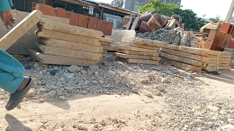 Street Side Used Building Items Market In Kano Nigeria 動画素材 327372870