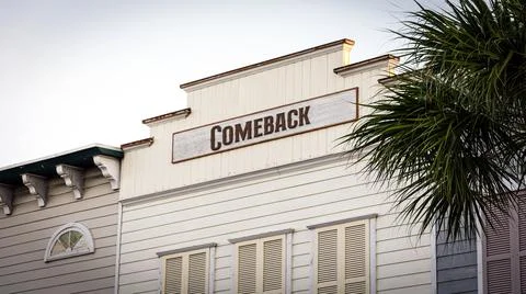 Street Sign to Comeback Stock Photos