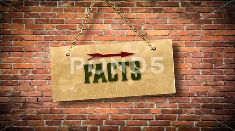 Street Sign to Facts Stock Illustration