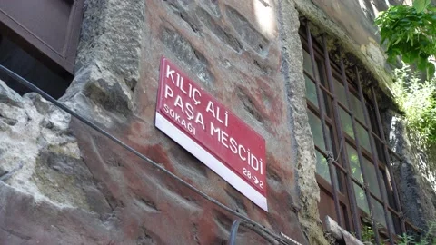 Street Sign - Istanbul (Turkey) Video stock 196186053
