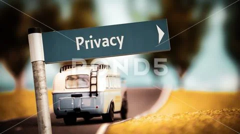 Street Sign to Privacy Stock Illustration