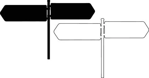 Street signs intersection vector Stock Illustration