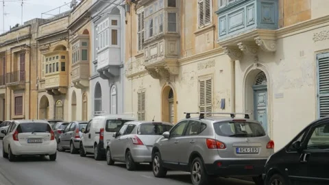 STREET IN SLIEMA Stock Footage 236466495