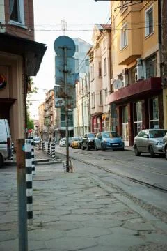 Street in sofia, bulgaria Stock Photos