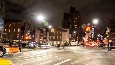 A Street in Soho, Manhattan Stock Footage 83525996
