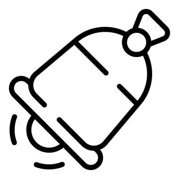 Street speaker icon outline vector. Megaphone loudspeaker Stock Illustration