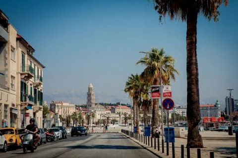 Street of Split, Croatia Stock Photos