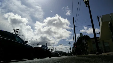 Street at a Stop Light Stock Footage 105195535