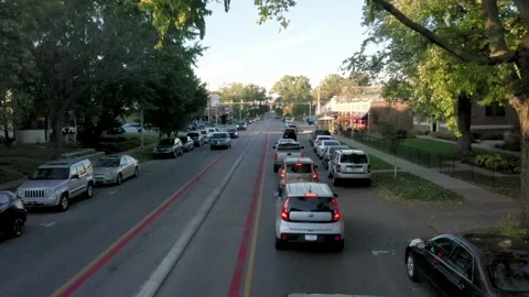 Street to Stop Light Stock Footage 238967365