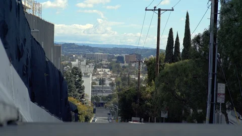 Street of Sunset Boulevard Stock Footage 128023400