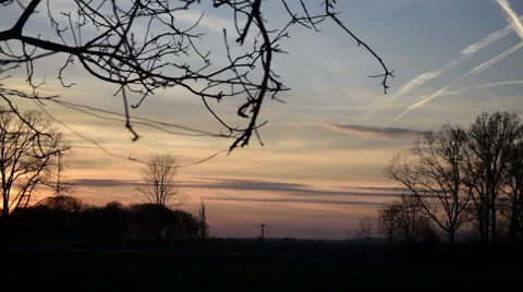 Street in Sunset Stock Footage 49290802