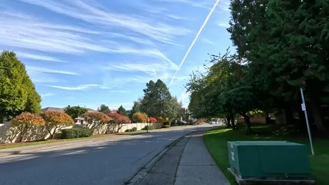 A Street in Surrey Canada Stock Footage 288035489