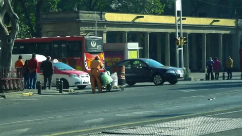 Street sweeper Stock Footage 124870065